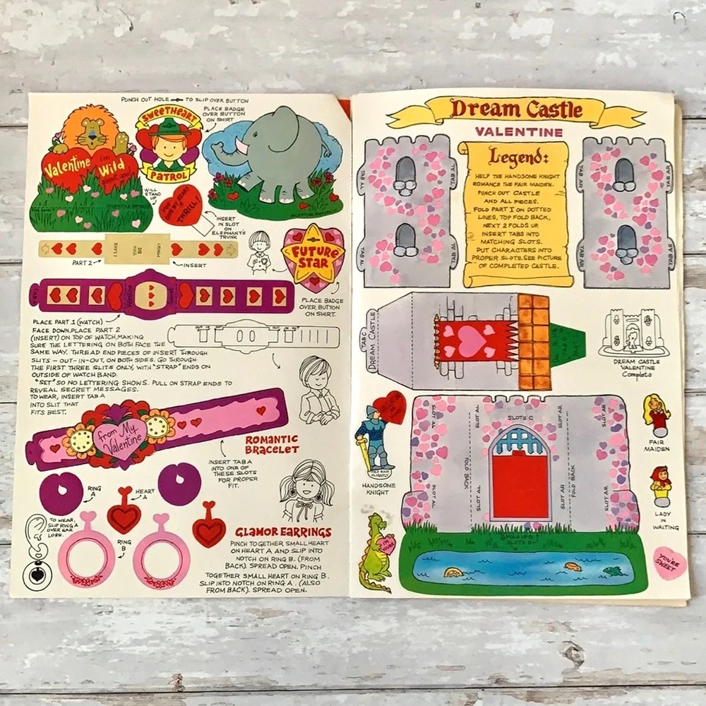 Valentine’s Day Jumbo Giant Activity Book 115 Pieces Games Puzzles Activity Book